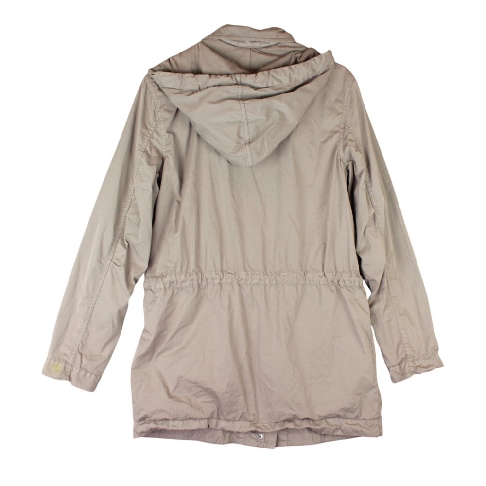 James Perse Standard Hooded Parka Full Zip Jacket Womens Size 3 Beige Yosemite - Picture 4 of 14